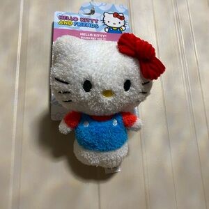 New Hello Kitty Plush Stuffed 7" Pet Squeaky & Crinkle Dog Toy By Sanrio